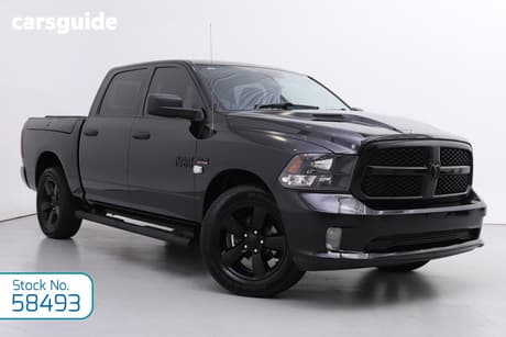 Black 2021 RAM 1500 Coach Express (4X4) Blk Pak W/Rboxes