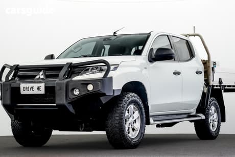 White 2019 Mitsubishi Triton Double Cab Pick Up Glx Plus (4X4)