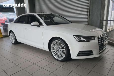 White 2016 Audi A4 Sedan 2.0 Tfsi S Tronic Sport