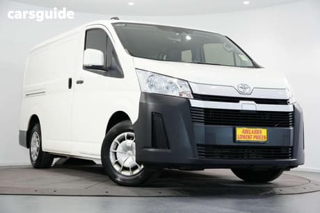 White 2019 Toyota HiAce Van Lwb