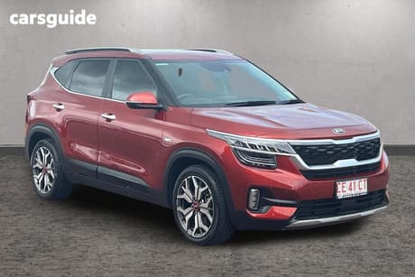 Red 2021 Kia Seltos Wagon Gt Line (Awd)