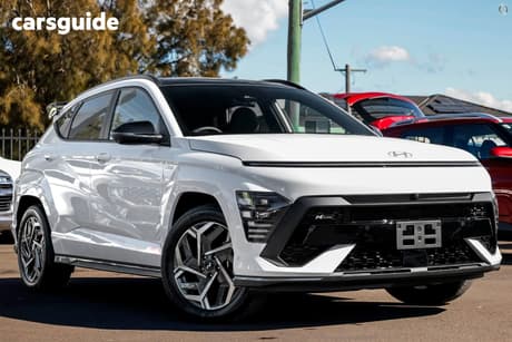 White 2025 Hyundai Kona Wagon Hybrid Premium N Line