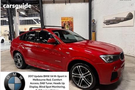 Red 2017 BMW X4 Coupe Xdrive 20D