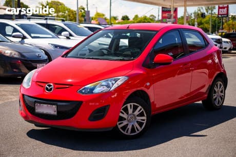 Red 2012 Mazda 2 Hatchback Neo