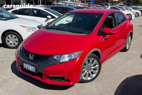 Red 2013 Honda Civic Hatchback Vti-L
