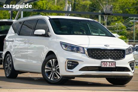 White 2019 Kia Carnival Wagon Platinum