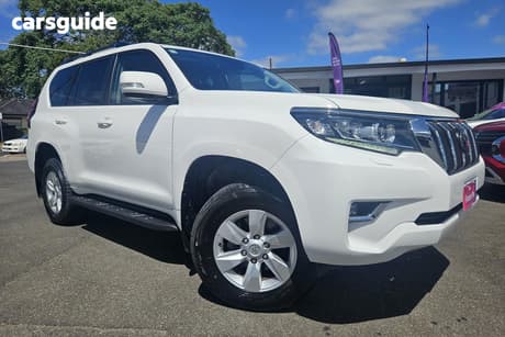 White 2023 Toyota Landcruiser Prado Wagon Gxl Flat Tailgate