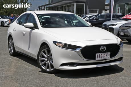 White 2019 Mazda 3 Sedan G20 Touring