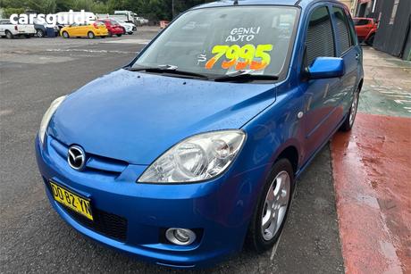 Blue 2007 Mazda 2 Hatchback Genki