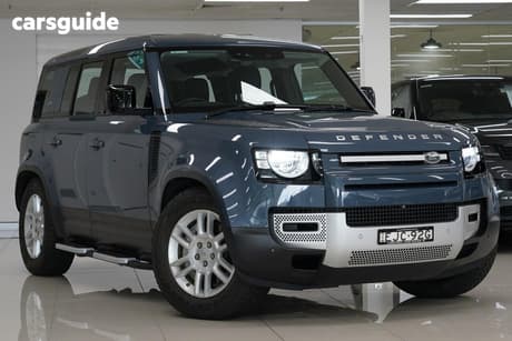 Blue 2020 Land Rover Defender Wagon 110 P400 S (249Kw)
