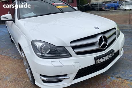 White 2015 Mercedes-Benz C180 Coupe Avantgarde