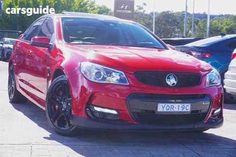 Red 2016 Holden Commodore Sedan Ss-V Redline