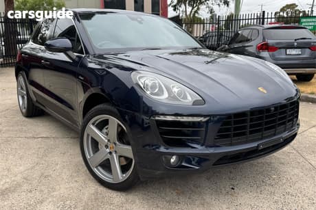 Blue 2017 Porsche Macan Wagon S Diesel