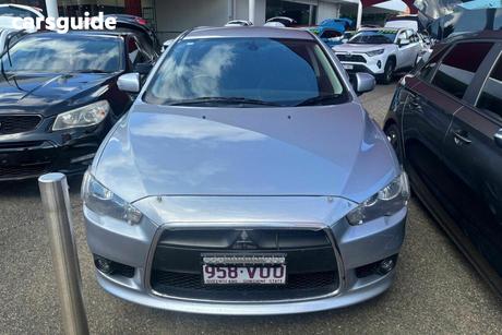 Silver 2014 Mitsubishi Lancer Hatchback Gsr Sportback