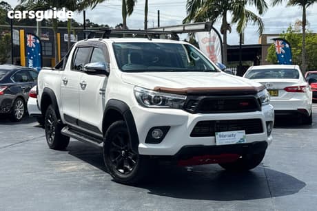 White 2017 Toyota Hilux Dual Cab Utility Trd Black (4X4)