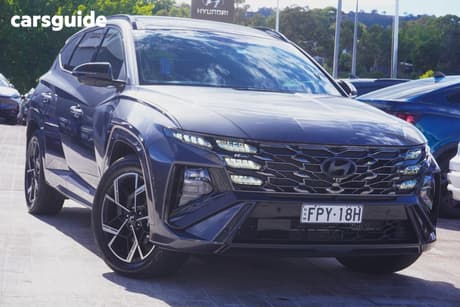 Grey 2024 Hyundai Tucson Wagon Premium N Line Hybrid (Awd)