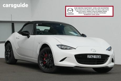 White 2024 Mazda MX-5 Convertible G20 Roadster Gt Rs