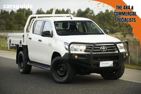 White 2021 Toyota Hilux Double Cab Chassis Sr (4X4)