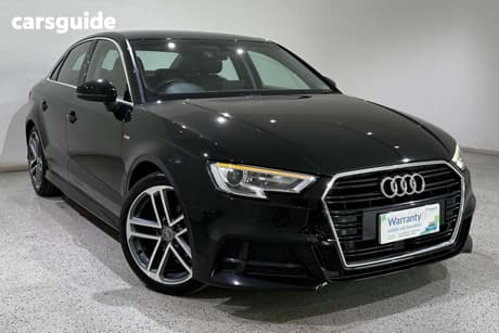 Black 2019 Audi A3 Sedan 35 Tfsi S Line Plus