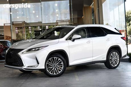 White 2020 Lexus RX450HL Wagon Sport Luxury Hybrid (Awd)