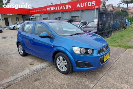 Blue 2012 Holden Barina Hatchback