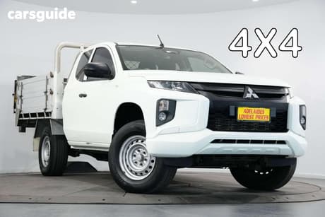 White 2020 Mitsubishi Triton Club Cab Chassis Glx Adas (4X4)