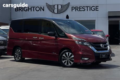 Red 2016 Nissan Serena OtherCar HIGHWAY STAR S-HYBRID PRO PILOT