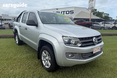 Silver 2016 Volkswagen Amarok Dual Cab Chassis Tdi420 Core Edition (4X4)
