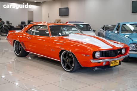 Orange 1969 Chevrolet Camaro Coupe SS R