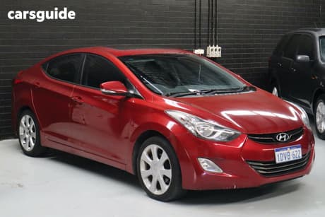 Red 2012 Hyundai Elantra Sedan Premium