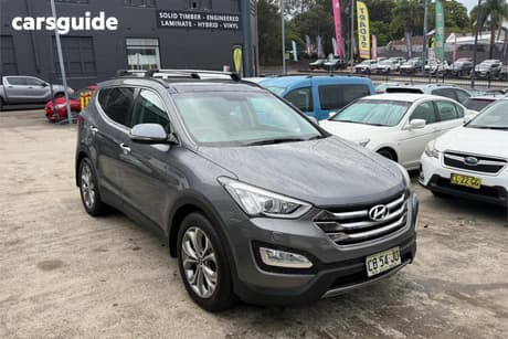 Silver 2014 Hyundai Santa FE Wagon Highlander Crdi (4X4)