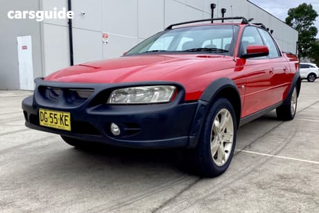 Red 2005 Holden Crewman Crew Cab Utility Cross 6
