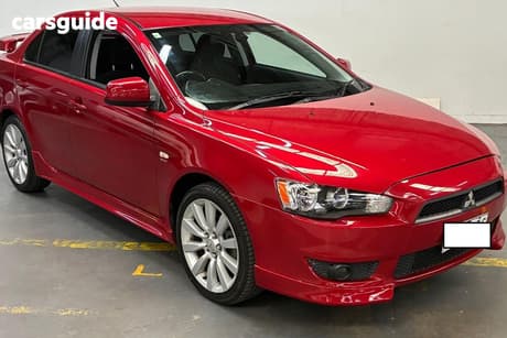 Red 2008 Mitsubishi Lancer Wagon Vr-X