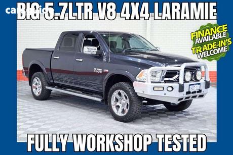 Grey 2019 RAM 1500 Crew Cab Utility Laramie (4X4) Fd3.9