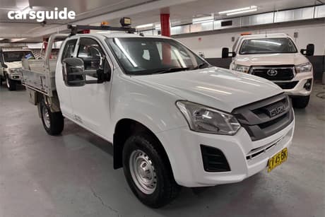 White 2018 Isuzu D-MAX Space Cab Chassis Sx (4X4)