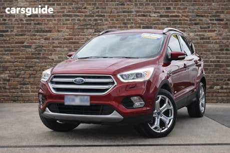 Red 2017 Ford Escape Wagon Titanium (Awd)