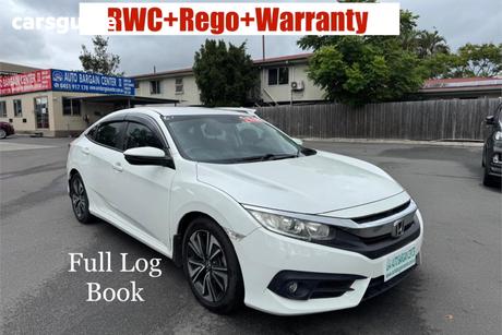 White 2016 Honda Civic Sedan Vti-L