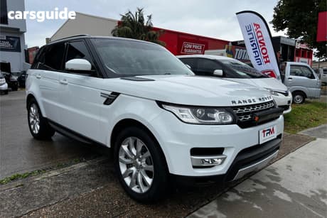 White 2014 Land Rover Range Rover Sport Wagon 3.0 Sdv6 Hse