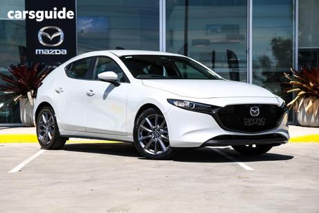 White 2026 Mazda Mazda3 Hatchback G20 Evolve
