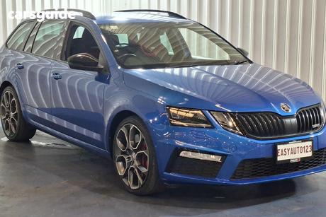 Blue 2020 Skoda Octavia Wagon Rs 245