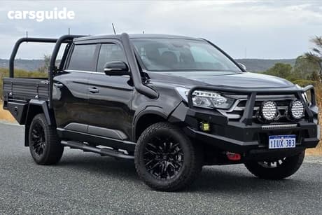 Black 2024 Ssangyong Musso XLV Crew Cab Pickup Ultimate