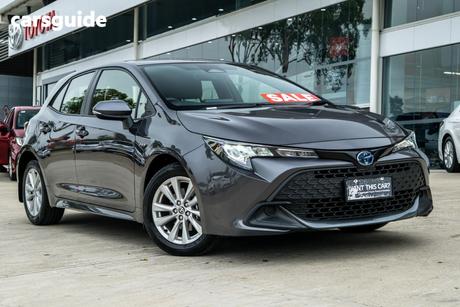 Grey 2024 Toyota Corolla Hatchback Ascent Sport Hybrid