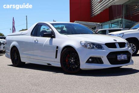 White 2014 HSV Maloo Ute Tray R8 R