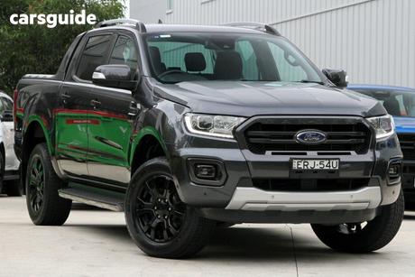 Grey 2022 Ford Ranger Double Cab Pick Up Wildtrak 2.0 (4X4)