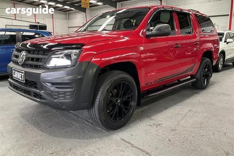 Red 2020 Volkswagen Amarok Dual Cab Utility Tdi420 Core 4Motion (4X4)