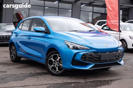 Blue 2025 MG MG3 Hatchback Excite Hybrid+