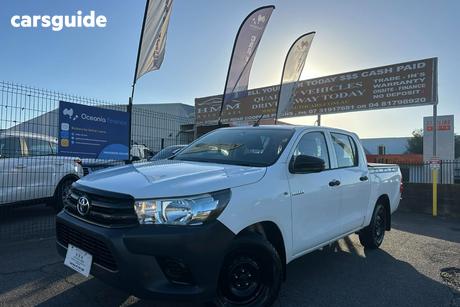 White 2016 Toyota Hilux Dual Cab Utility Workmate