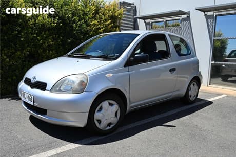 Silver 2002 Toyota Echo Hatchback