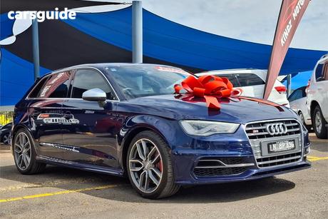 Blue 2014 Audi S3 Hatchback Sportback 2.0 Tfsi Quattro