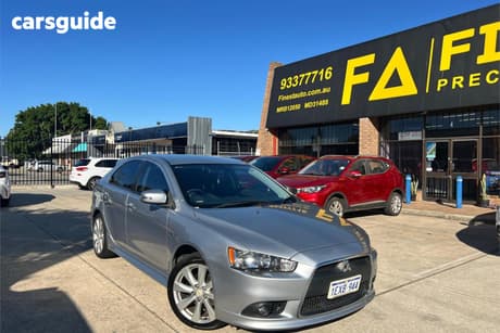 Silver 2015 Mitsubishi Lancer Hatchback Gsr Sportback
